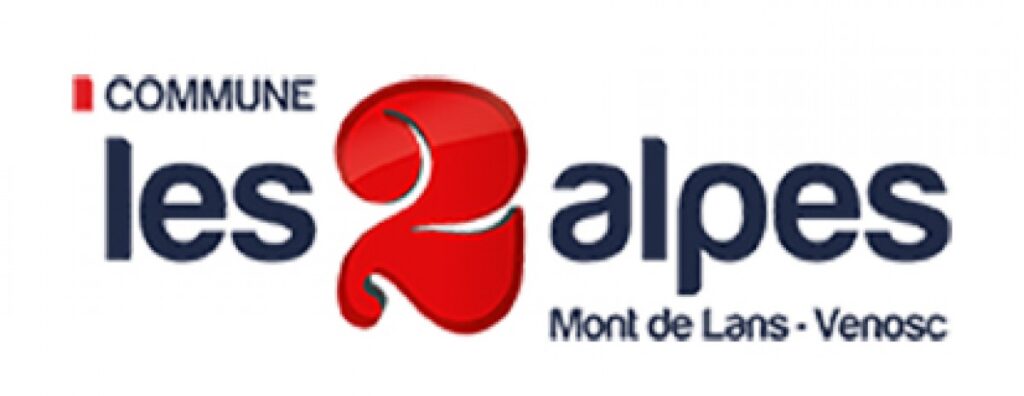 Logo officiel de la commune Les 2 Alpes, partenaire de l’école de snowboard