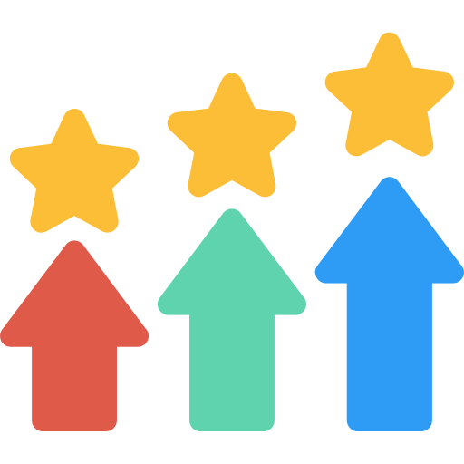 Icône représentant la progression et les différents niveaux d’apprentissage en snowboard